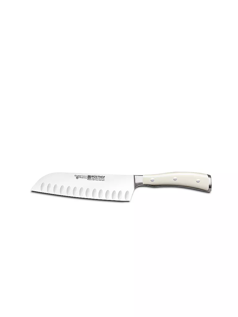 WUESTHOF | Santokumesser mit Kullenschliff "Classic Ikon" 17cm | creme