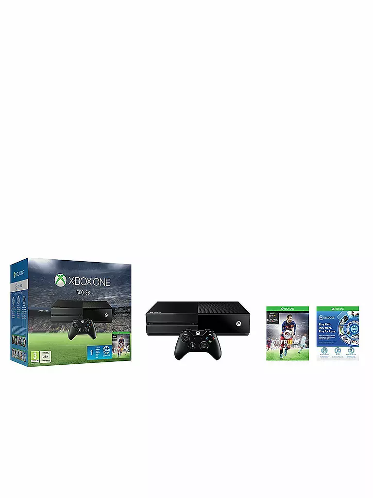 X-BOX ONE | Konsole 500GB "FIFA 16 Bundle" (Ohne Kinect) | transparent