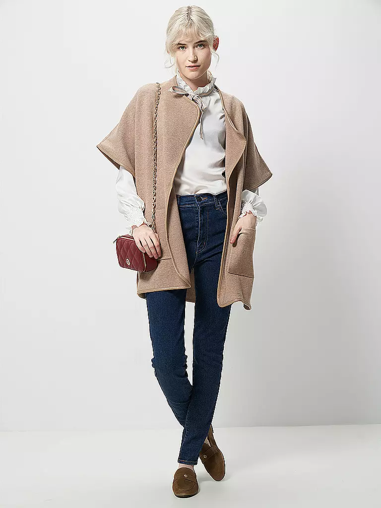YAYA | Poncho - Cape | beige