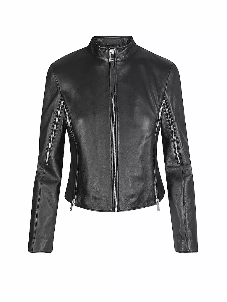 YPS | Lederjacke LANA SOFT ZIP | schwarz