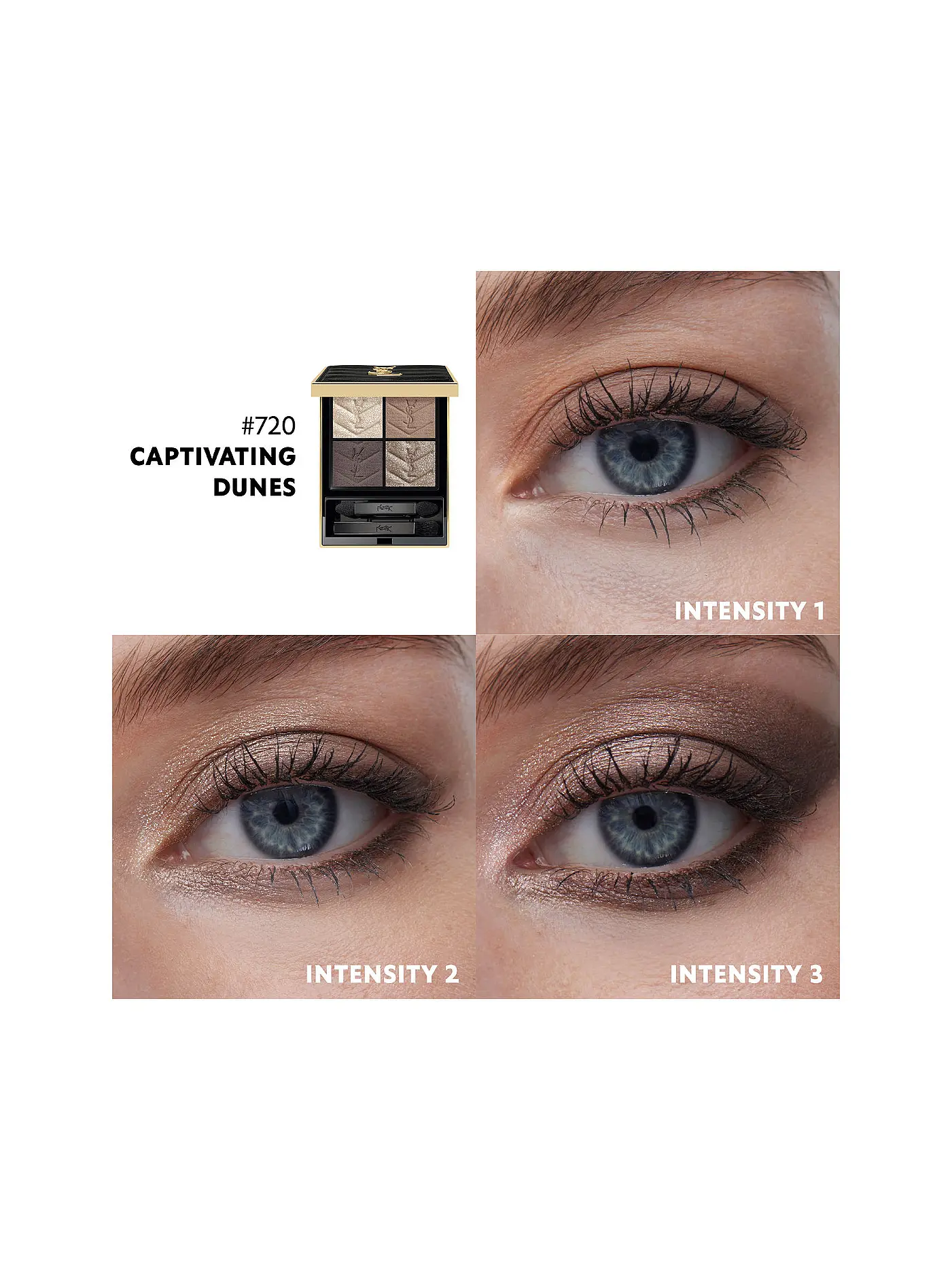 YVES SAINT LAURENT | Couture Mini Clutch Eyeshadow Palette (720 Captivating Dunes) | braun