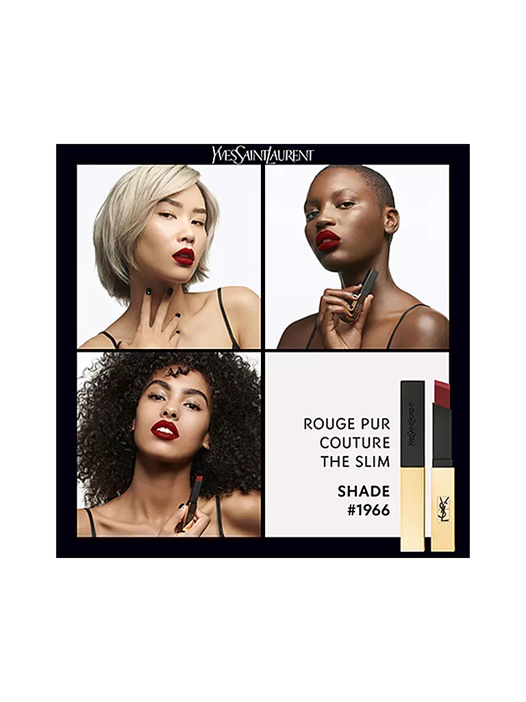 YVES SAINT LAURENT | Lippenstift - Rouge Pur Couture The Slim ( 1966 ) | dunkelrot