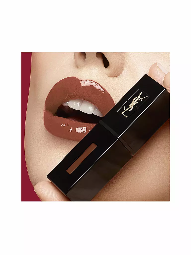 YVES SAINT LAURENT | Lippenstift - Rouge Pur Couture Vernis À Lèvres Vinyl Cream ( 441  Arcade Chili ) | dunkelrot