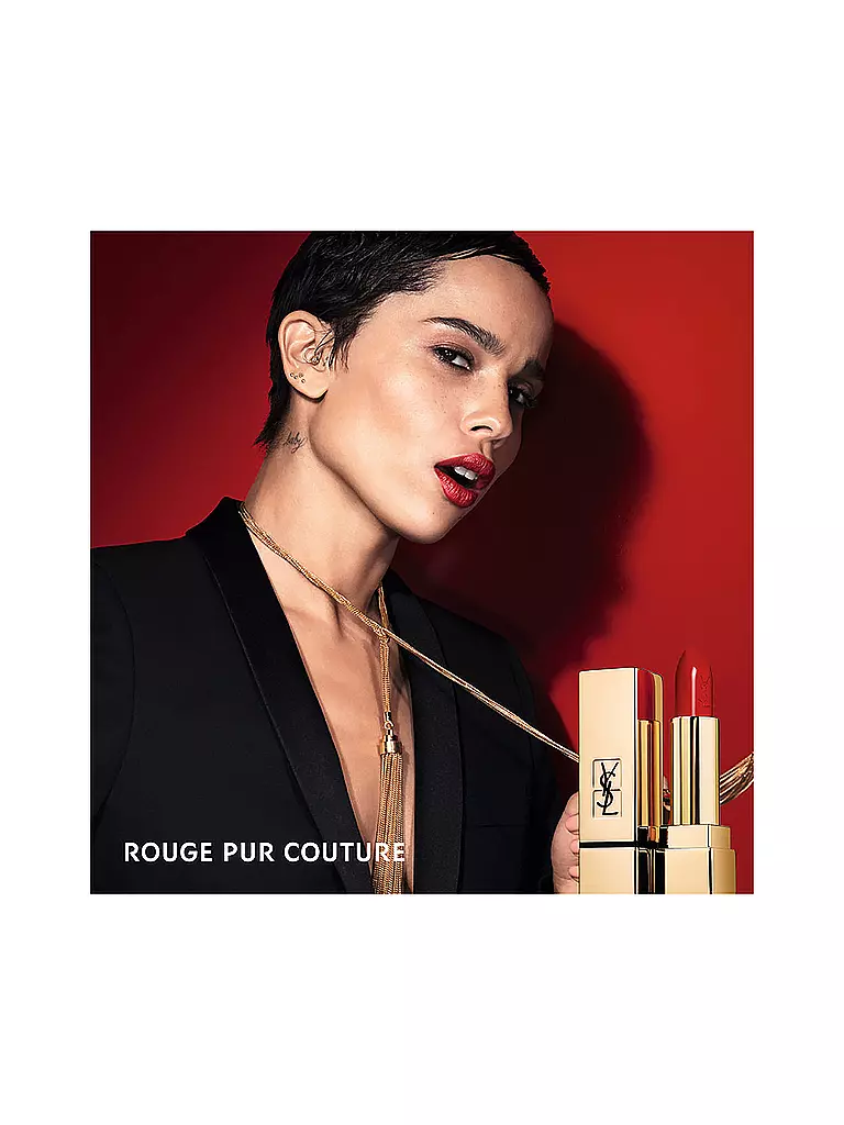 YVES SAINT LAURENT | Lippenstift - Rouge Pure Couture ( 1966 )  | rot