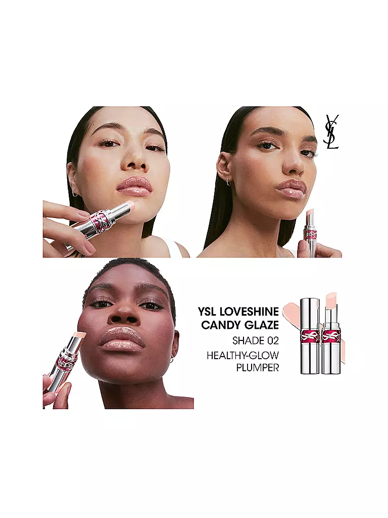 YVES SAINT LAURENT | Loveshine Candy Glaze Lipgloss-Stick (2 Healthy Glow Plumper) | rosa