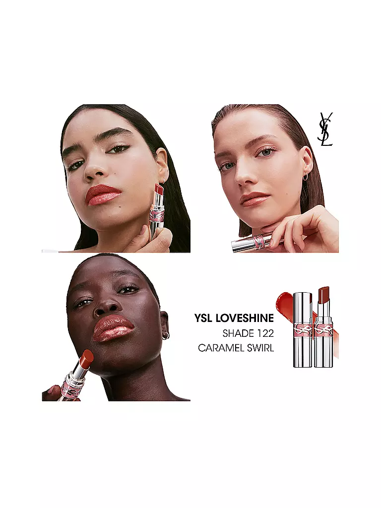 YVES SAINT LAURENT | Loveshine Lippenstift (122 Caramel Kiss) | dunkelrot