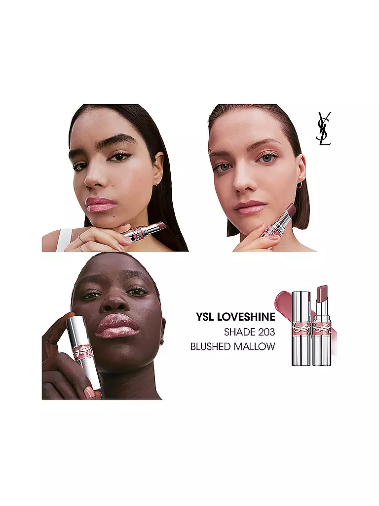YVES SAINT LAURENT | Loveshine Lippenstift (203 Blushed Mallow) | koralle