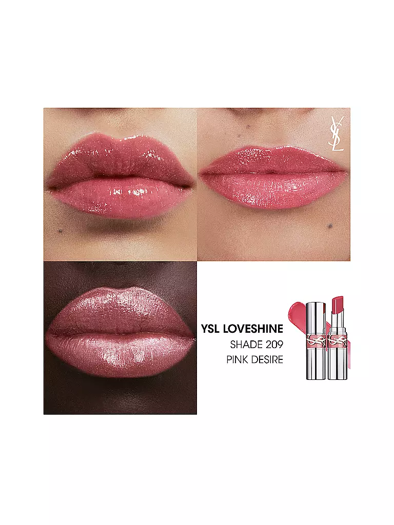 YVES SAINT LAURENT | Loveshine Lippenstift (209 Bling Pink) | koralle