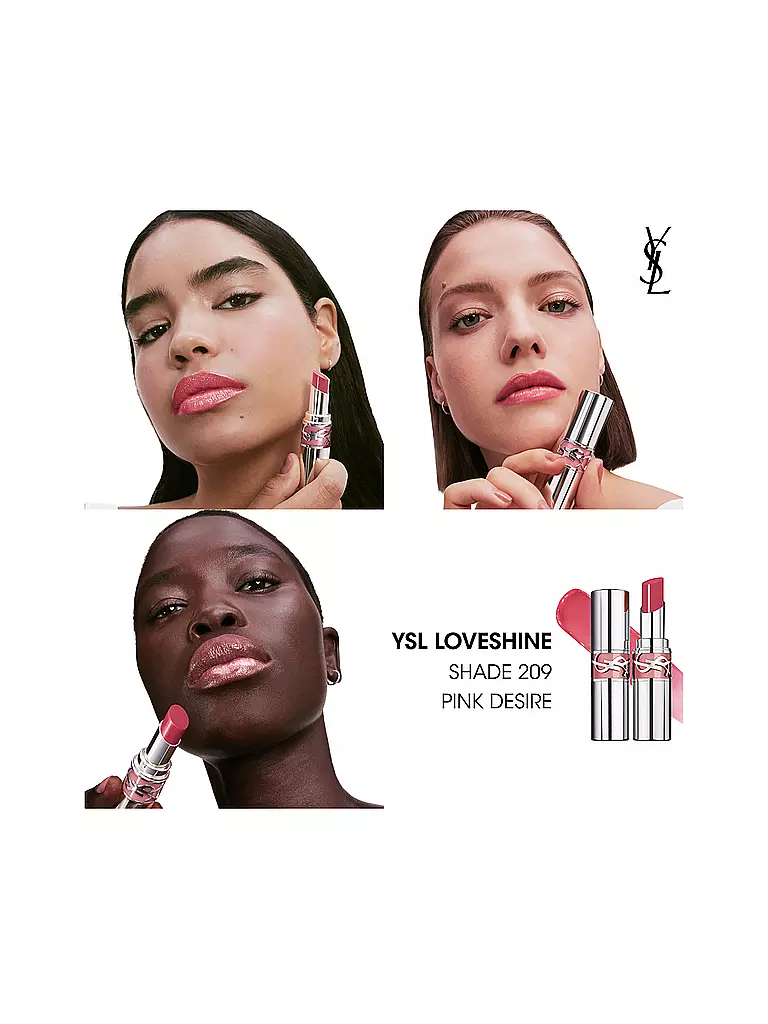 YVES SAINT LAURENT | Loveshine Lippenstift (209 Bling Pink) | koralle