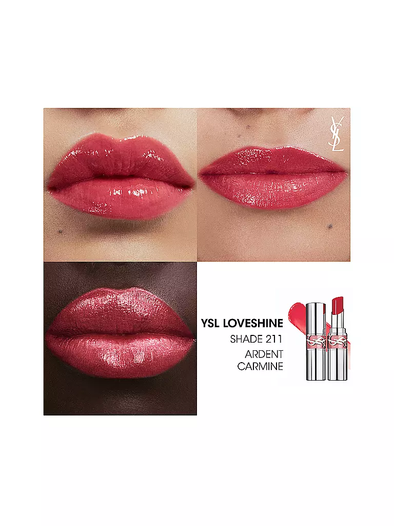 YVES SAINT LAURENT | Loveshine Lippenstift (211 Ardent Carmine) | rot