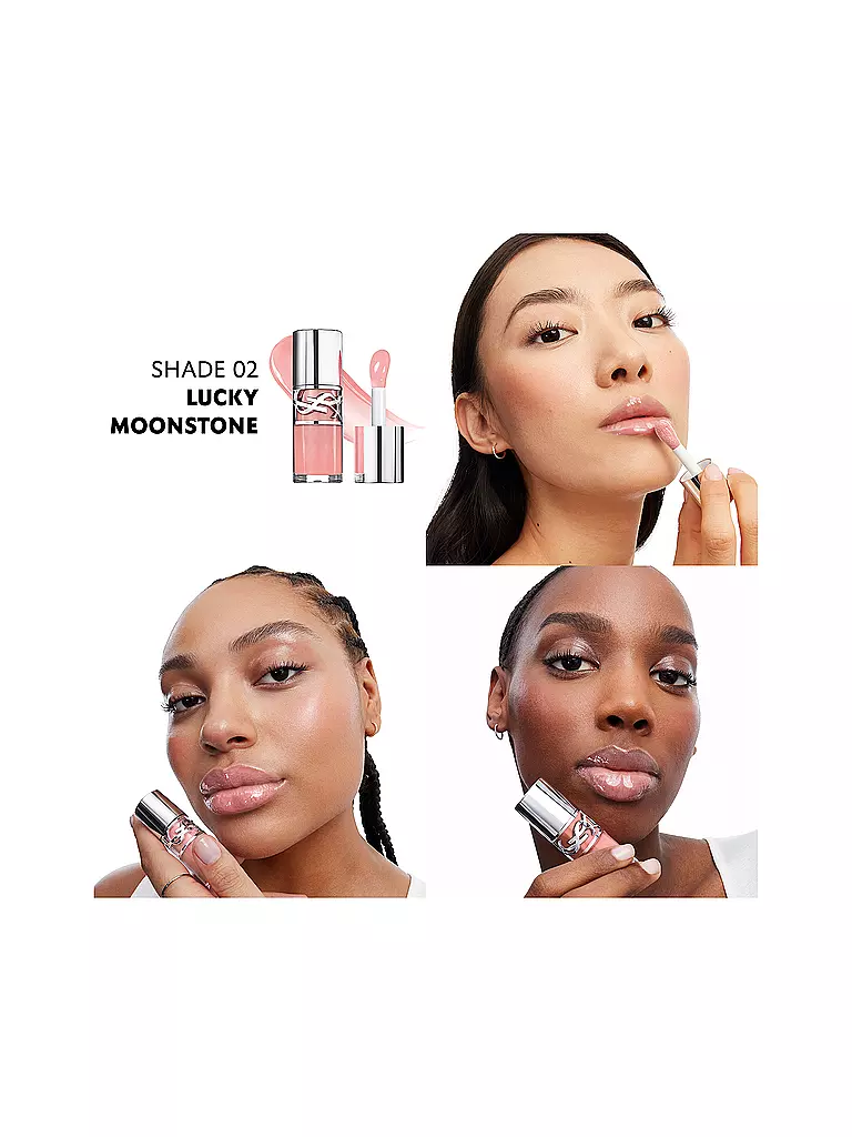 YVES SAINT LAURENT | Loveshine Plumping Lip Oil Gloss (2 Lucky Moonstone) | dunkelrot