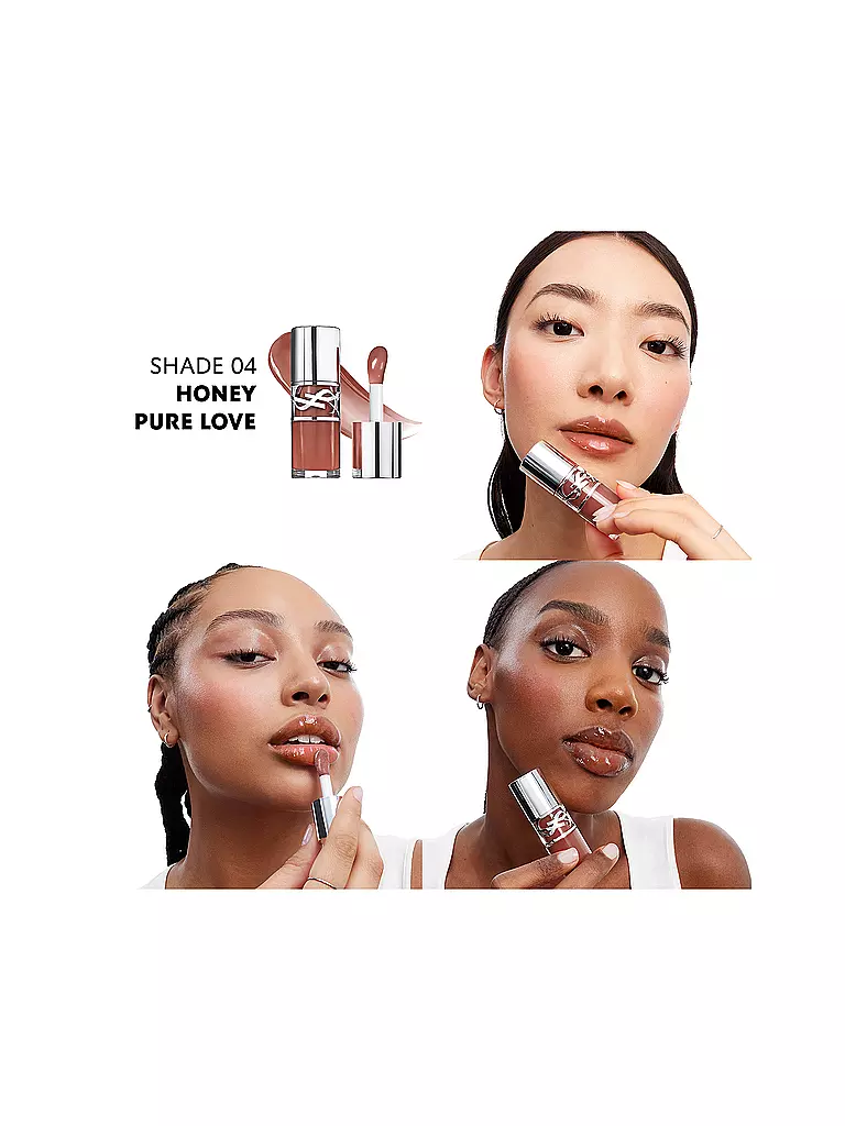 YVES SAINT LAURENT | Loveshine Plumping Lip Oil Gloss (4 Honey Love) | rosa