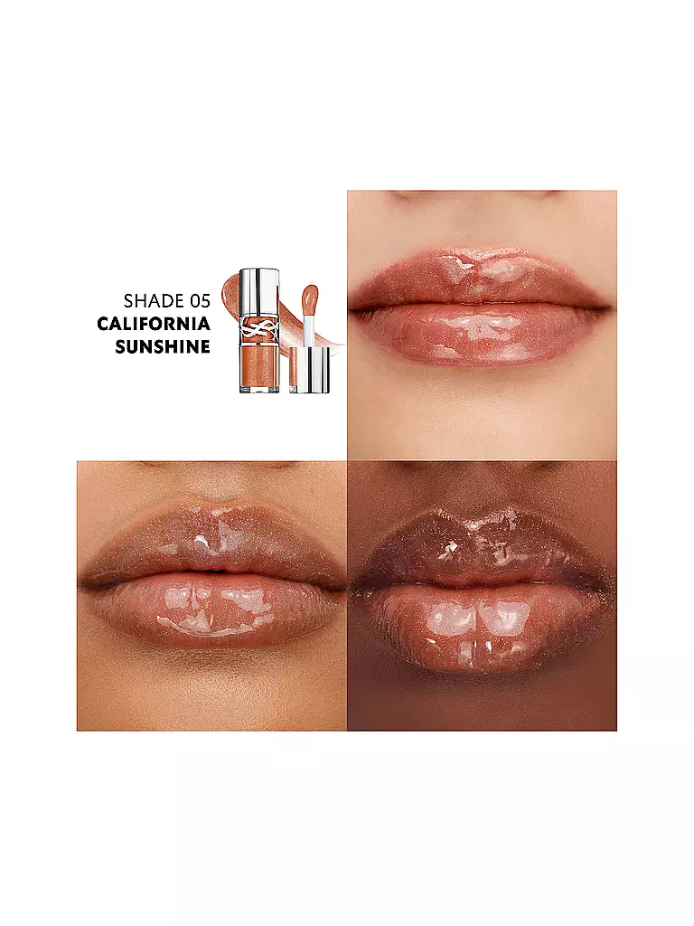 YVES SAINT LAURENT | Loveshine Plumping Lip Oil Gloss (5 California Sunshine) | orange