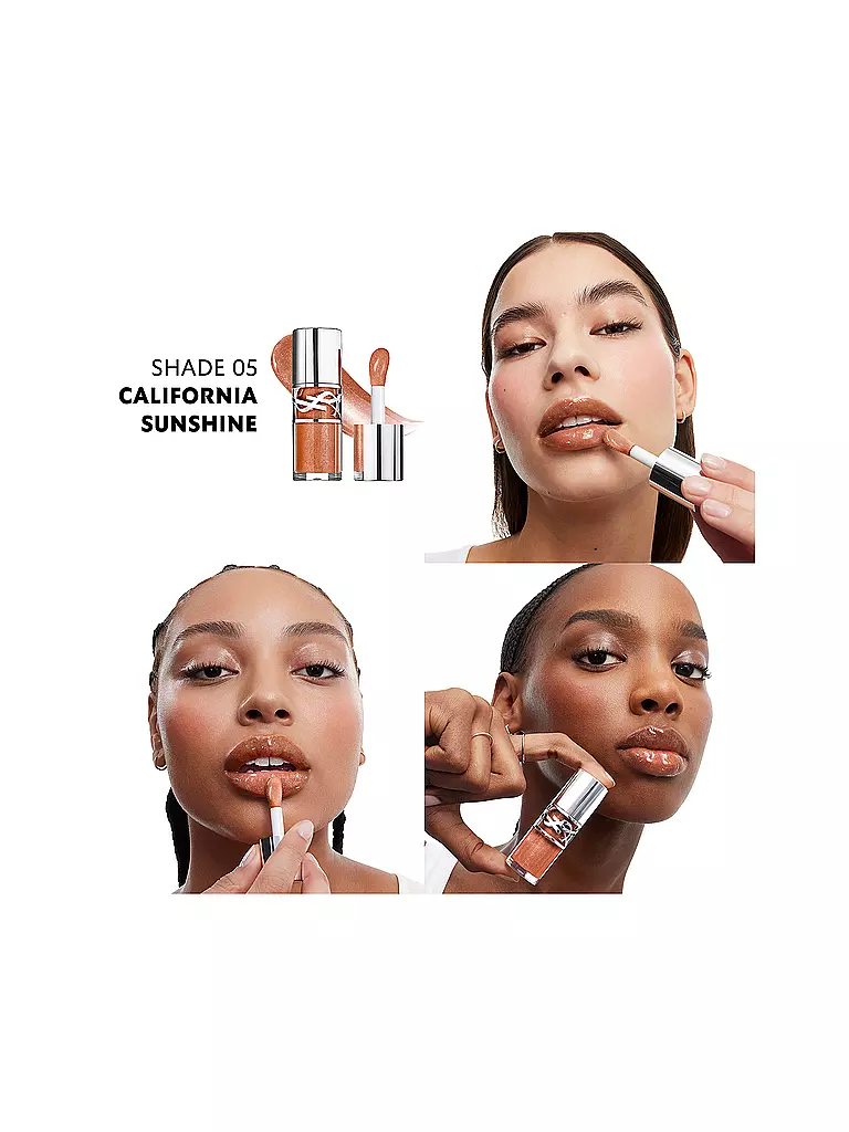 YVES SAINT LAURENT | Loveshine Plumping Lip Oil Gloss (5 California Sunshine) | orange
