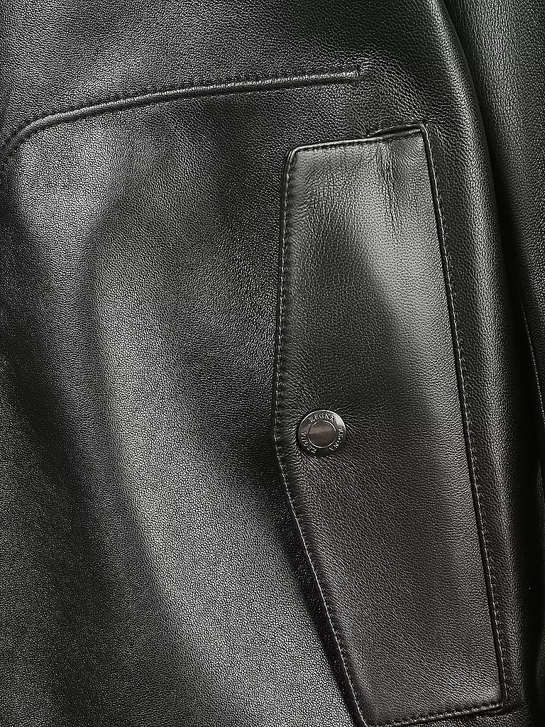 Z-ZEGNA | Lederjacke - Lederblouson | schwarz