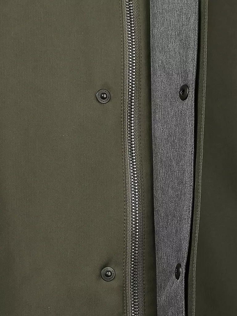 Z-ZEGNA | Mantel - Trenchcoat Microthin | grün