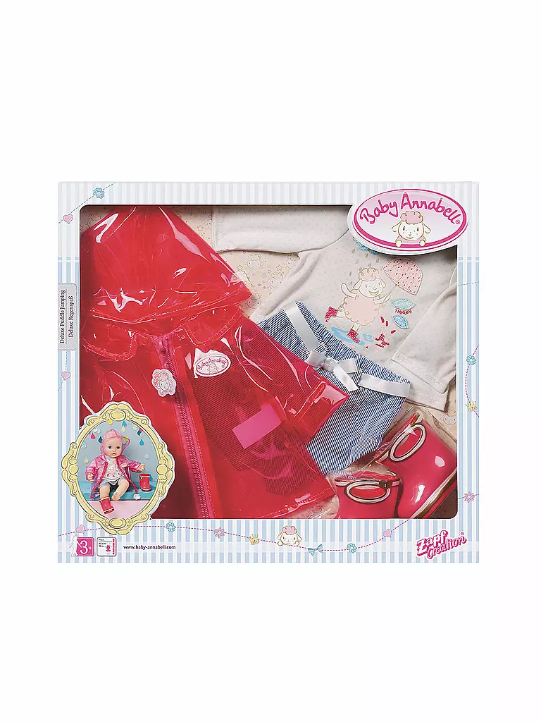 ZAPF CREATION | Baby Annabell - Regenspass Deluxe Set | transparent