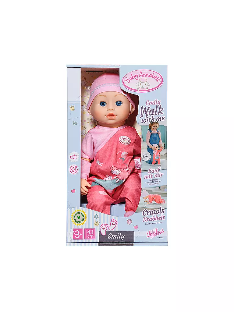 ZAPF CREATION | Baby Annabell Emily läuft mit mir 43cm | keine Farbe