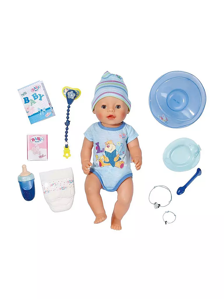 ZAPF CREATION | Baby Born - Interactive Boy Puppe 822012 | transparent