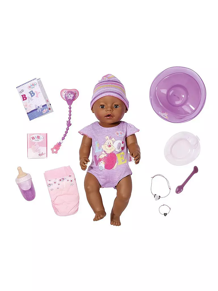 ZAPF CREATION | Baby Born - Interactive Ethnic Puppe 822029 | transparent