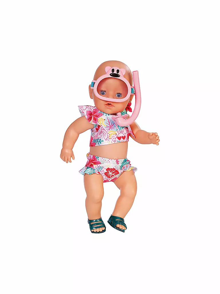 ZAPF CREATION | BABY Born Holiday Deluxe Bikini Set Puppenkleidung 43 cm | transparent