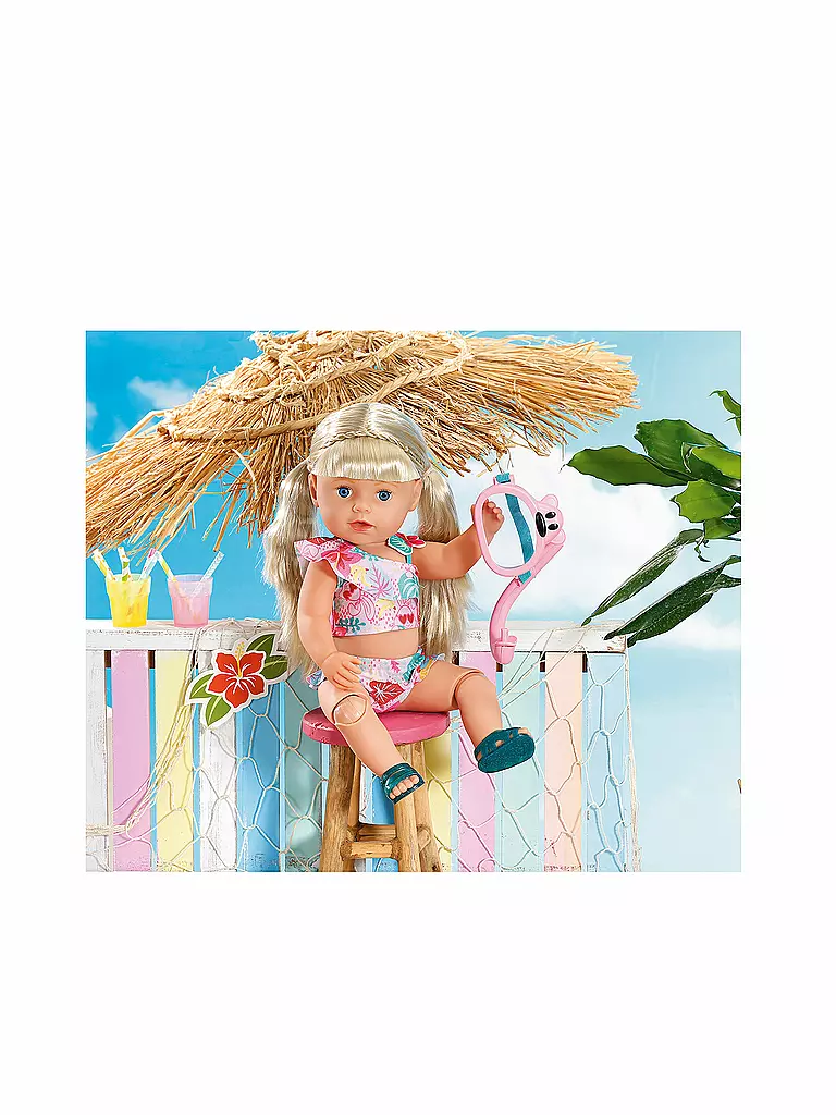 ZAPF CREATION | BABY Born Holiday Deluxe Bikini Set Puppenkleidung 43 cm | transparent