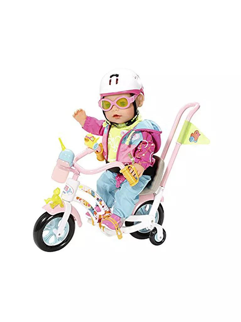 ZAPF CREATION | Baby Born Play und Fun Deluxe Fahrrad Set | transparent