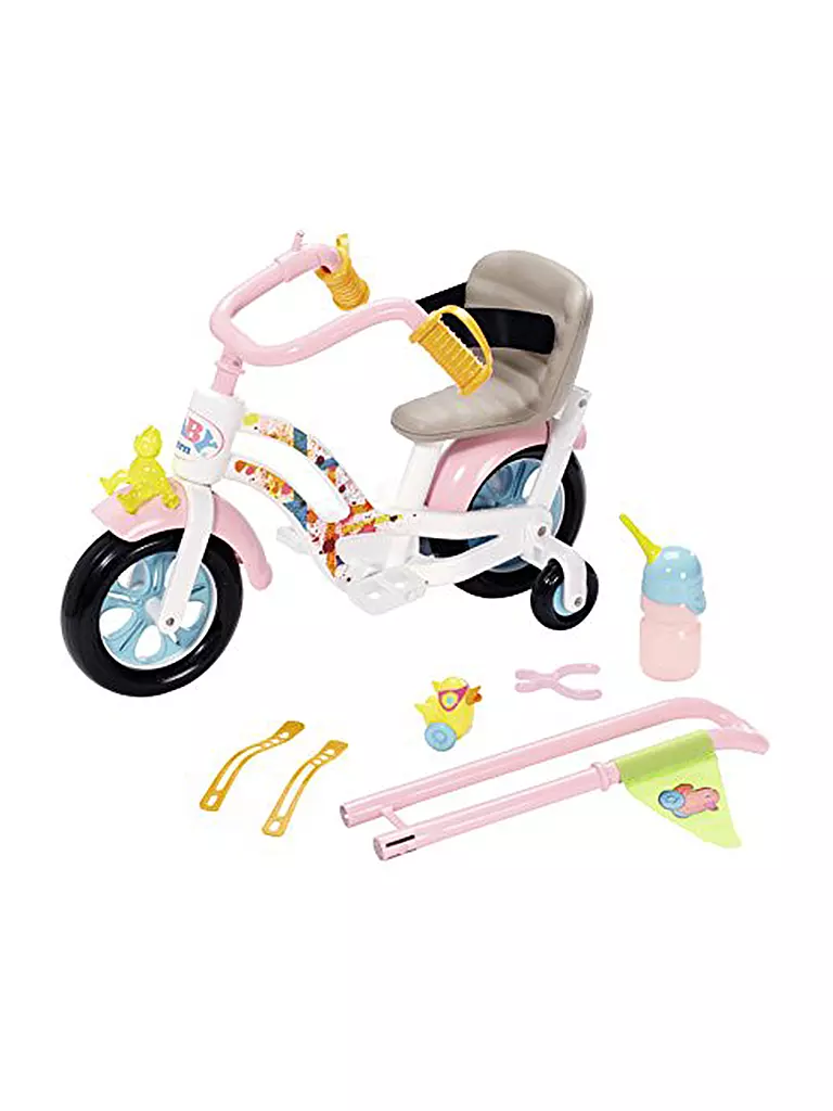 ZAPF CREATION | Baby Born Play und Fun Deluxe Fahrrad Set | transparent