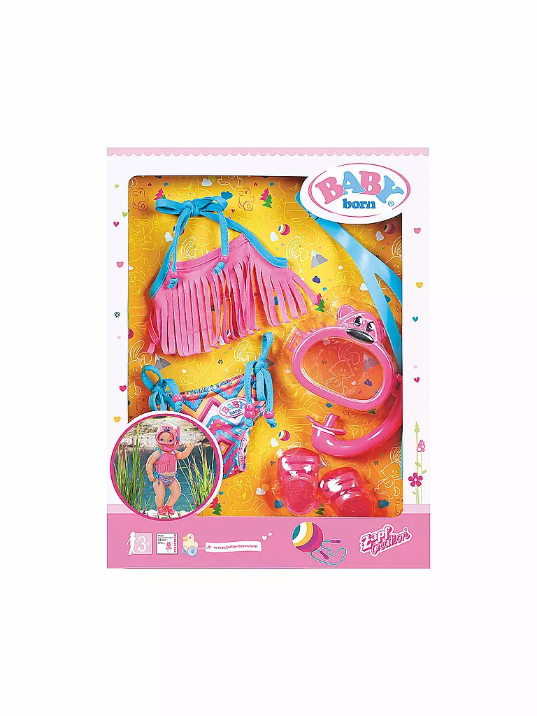 ZAPF CREATION | Baby Born Play und Fun Deluxe Schwimm Set | transparent