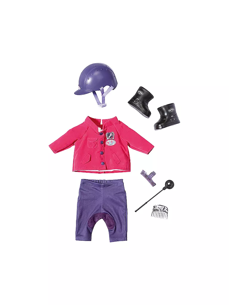 ZAPF CREATION | Puppenbekleidung - Baby Born - Pony Farm Deluxe Reitoutfit | transparent