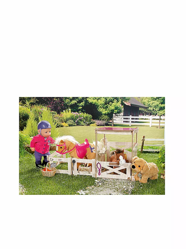 ZAPF CREATION | Puppenbekleidung - Baby Born - Pony Farm Deluxe Reitoutfit | transparent