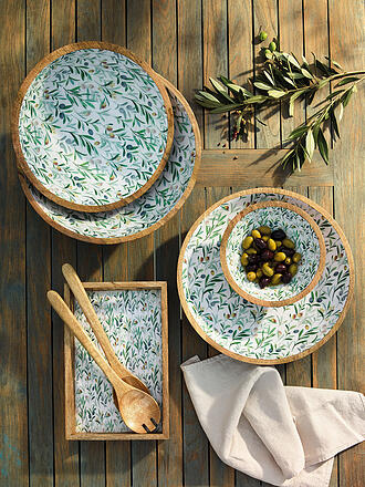ZASSENHAUS | Schüssel 35cm OLIVE MANGO Gelb/Gruen 