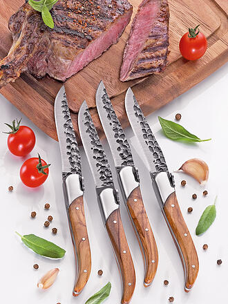 ZASSENHAUS | Steakmesser BULL 4er-Set Olivenholz