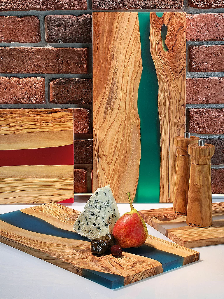 ZASSENHAUS Tabla de servir Olive 45x22cm Marrón/Verde marrón