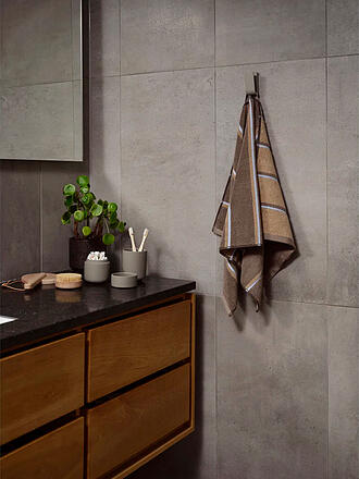 ZONE DENMARK | Handtuch SAUNA 50x100cm Taupe/CamelskyBlue