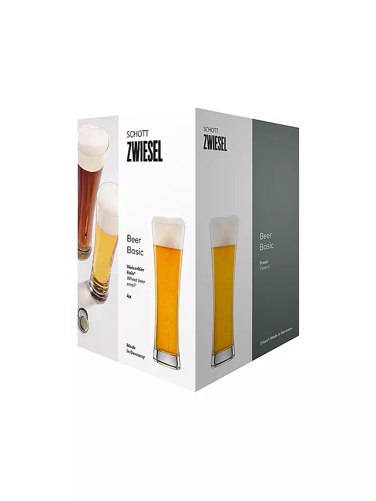 ZWIESEL GLAS | Bierglas 4er Set WEIZENBIER 0,3l | transparent