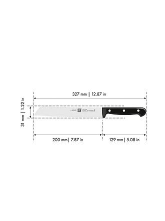 ZWILLING | Brotmesser 20cm TWIN-CHEF Schwarz