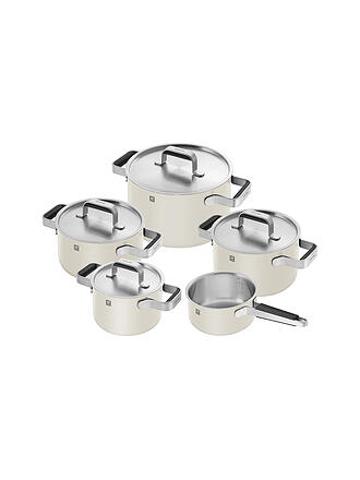 ZWILLING | Kochgeschirr - Set 5tlg. PURE Edelstahl / Elfenbein 