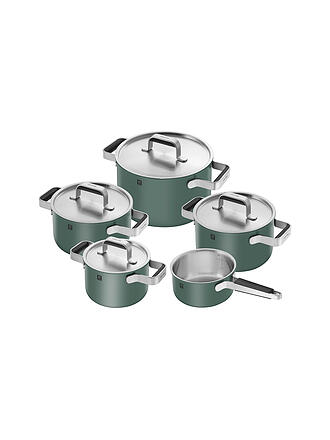 ZWILLING | Kochgeschirr - Set 5tlg. PURE Edelstahl / Gruen