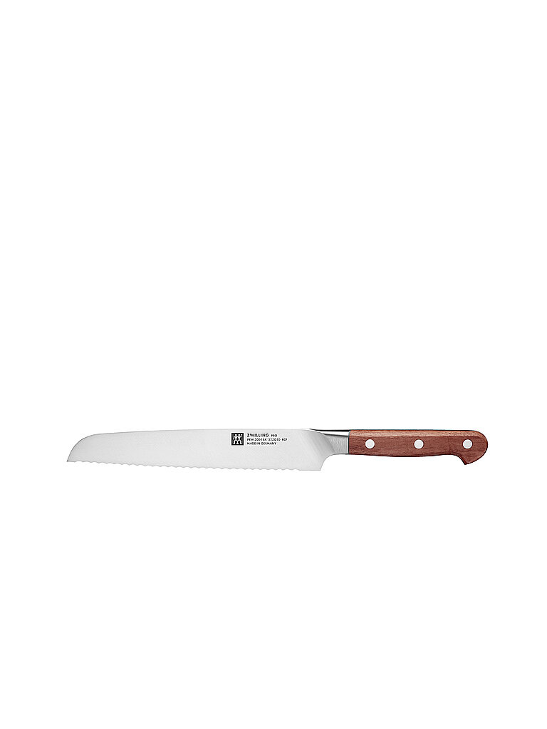 ZWILLING Cuchillo de pan PRO WOOD 20cm Kotibe marrón