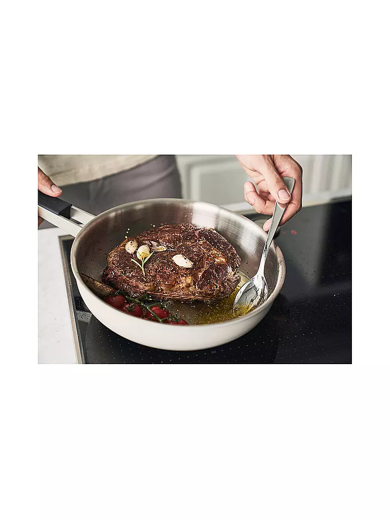 ZWILLING | Bratpfanne 28cm PURE Antihaft Elfenbein | dunkelgrün