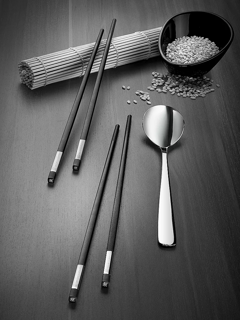 ZWILLING | Chopstick Set 5-tlg. schwarz / edelstahl | schwarz