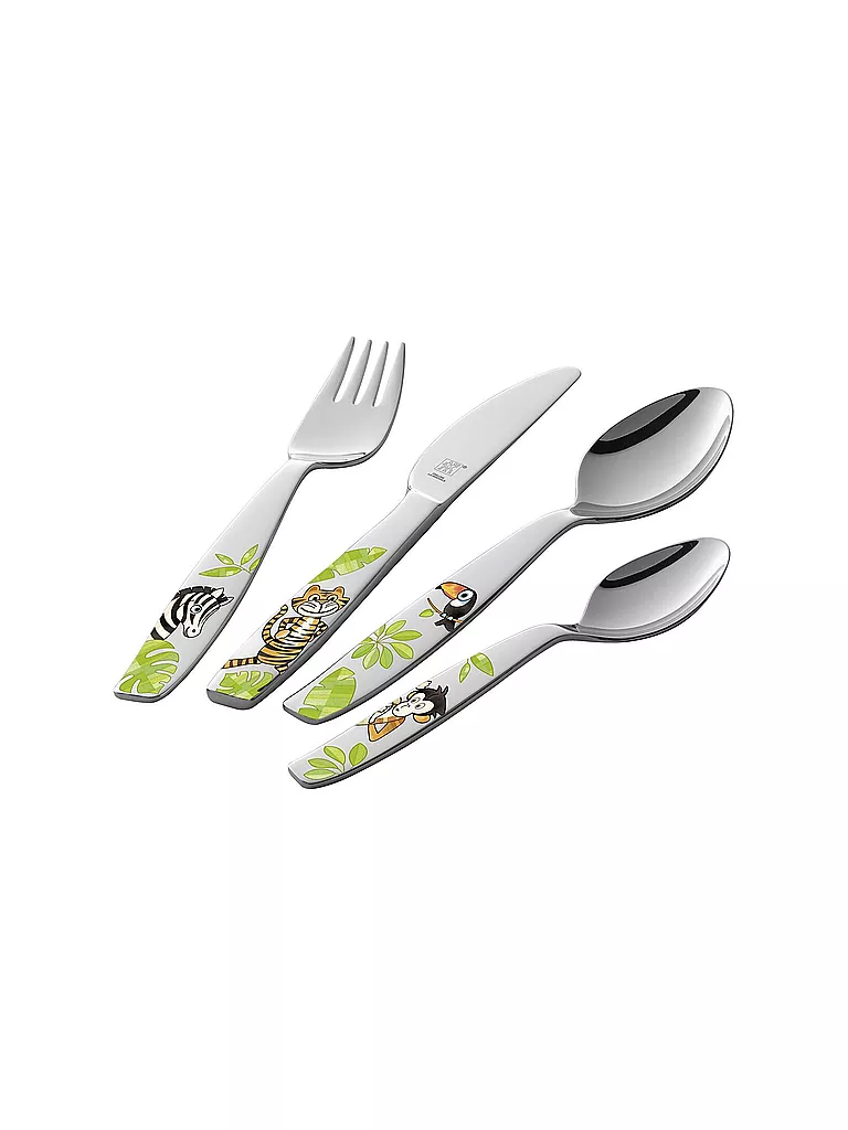 ZWILLING | Kinderbesteck Set 4tlg Jungle poliert | silber