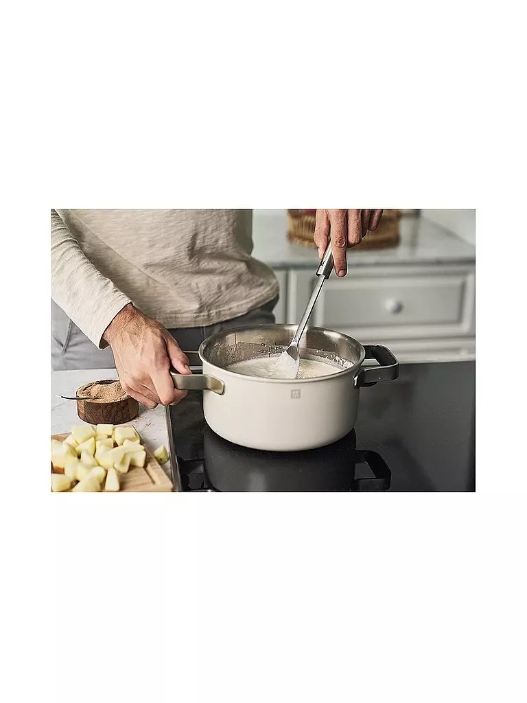 ZWILLING | Kochgeschirr - Set 5tlg. PURE Edelstahl / Elfenbein  | creme
