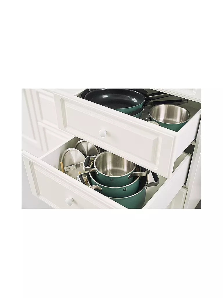 ZWILLING | Kochgeschirr - Set 5tlg. PURE Edelstahl / Gruen | dunkelgrün